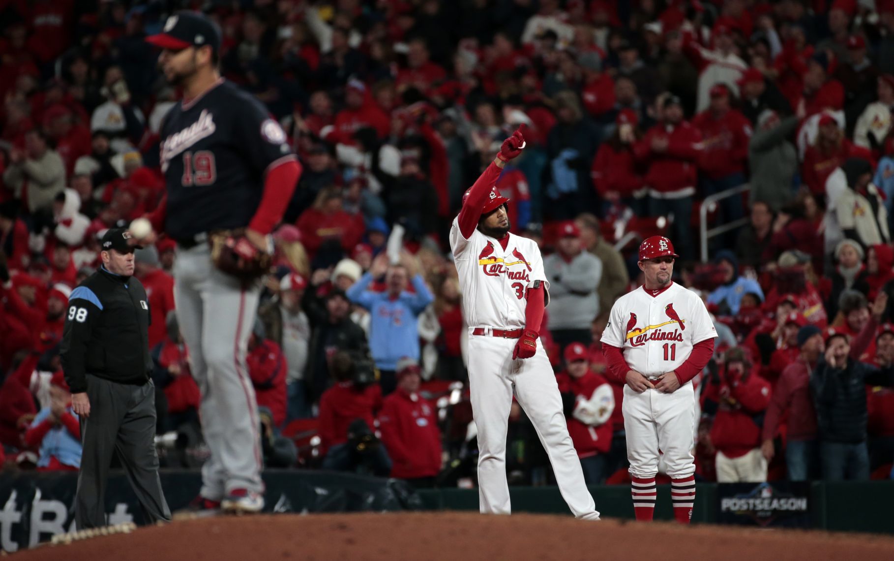 Nationals take Game 1 of the NLCS with a 2-0 victory over the Cardinals